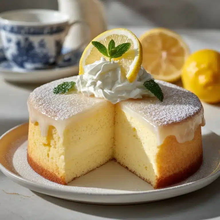 Easy Lemon Custard Cake Recipe