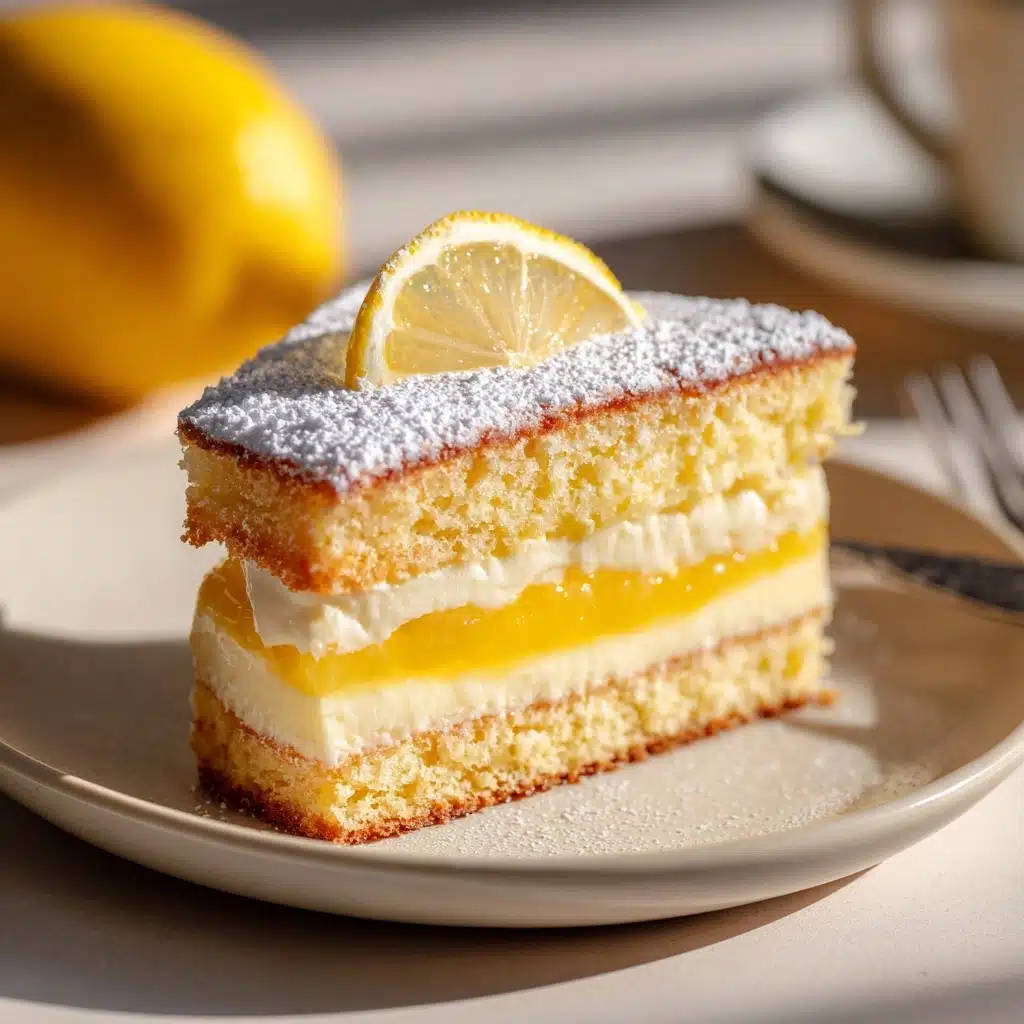 Easy Lemon Custard Cake Recipe - Recipe Image