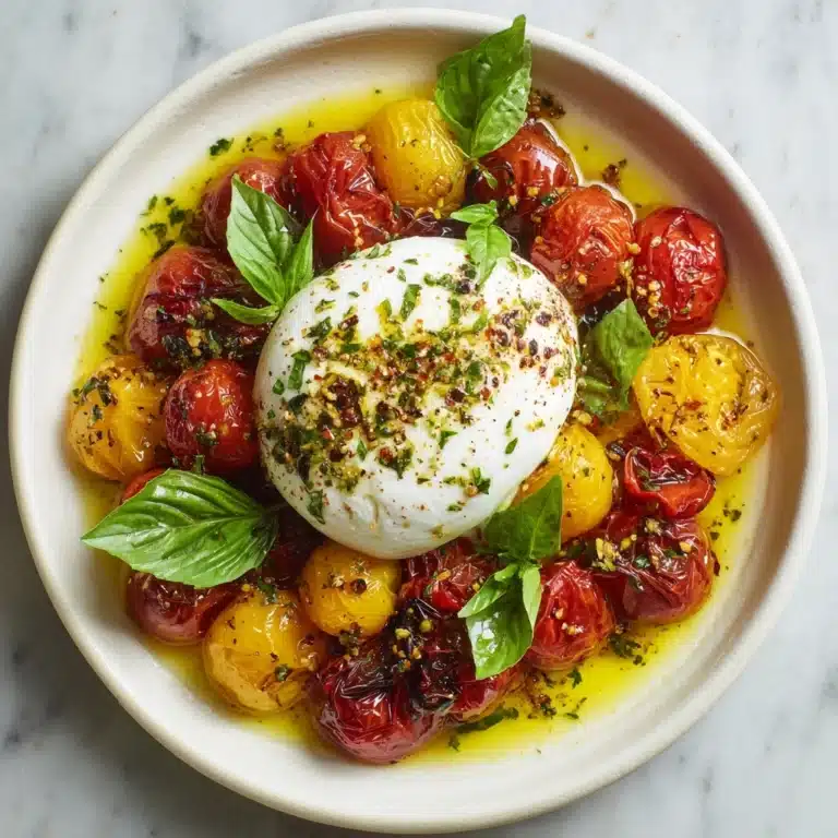 Burrata & Oven Roasted Tomato Salad Recipe
