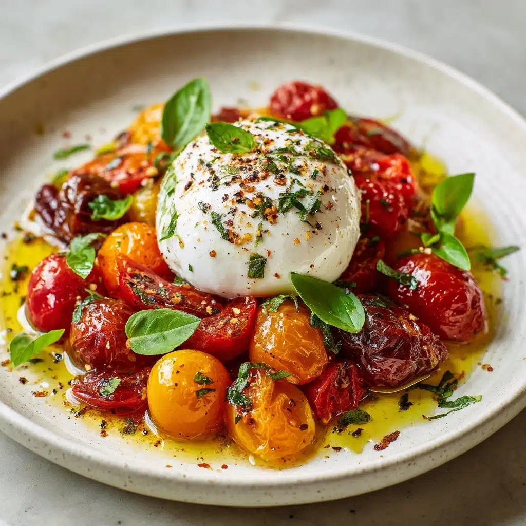 Burrata & Oven Roasted Tomato Salad Recipe - Recipe Image