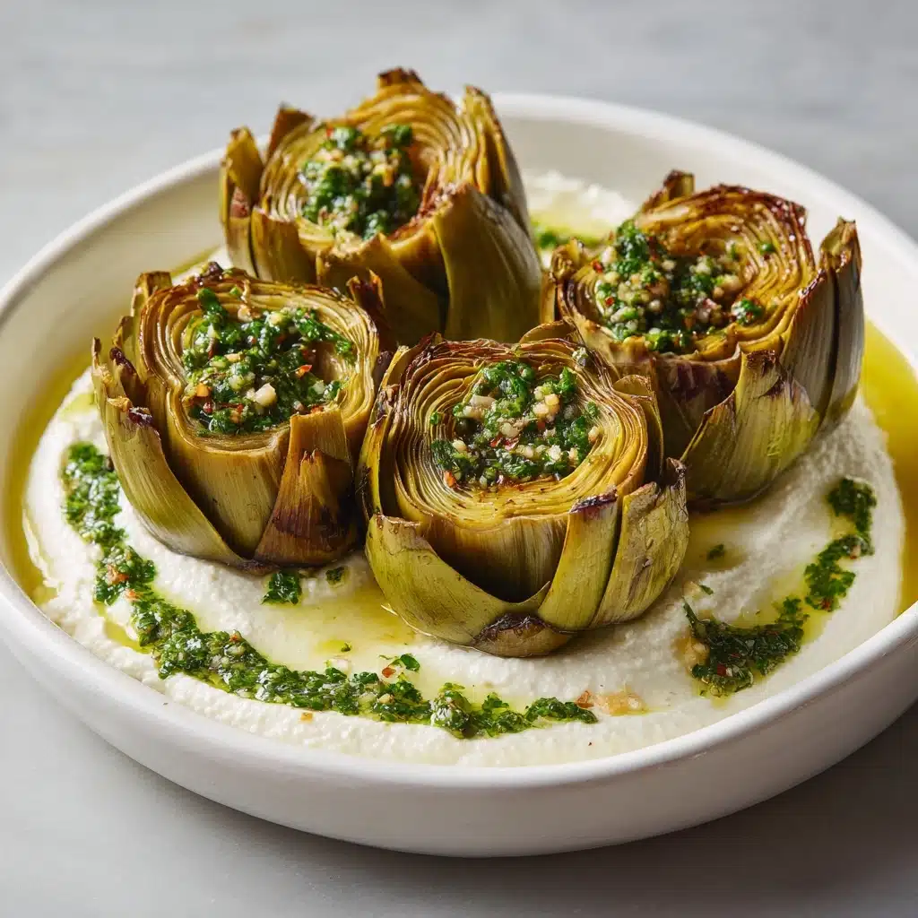 Artichokes on Whipped Ricotta Recipe - Recipe Image