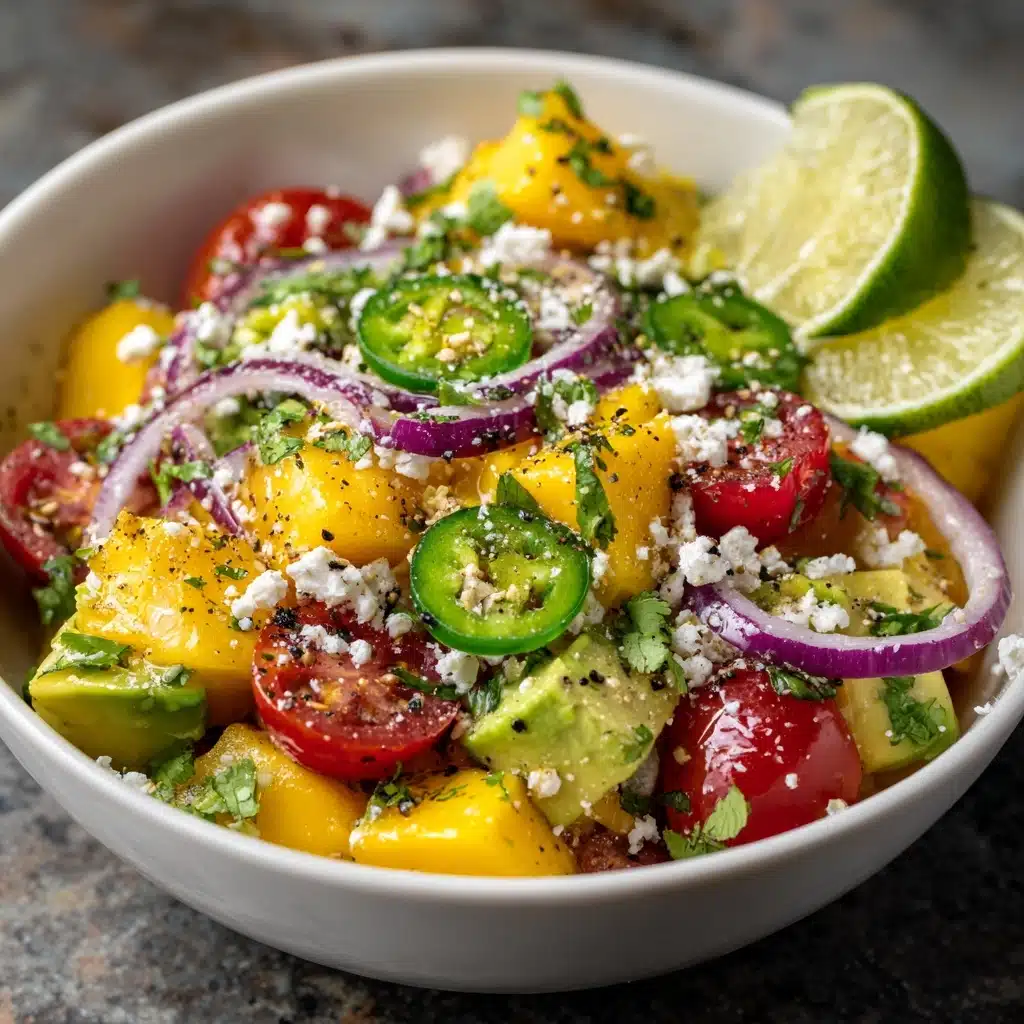 Avocado Mango Salad: Refreshing Recipe with Lime Dressing Recipe - Recipe Image