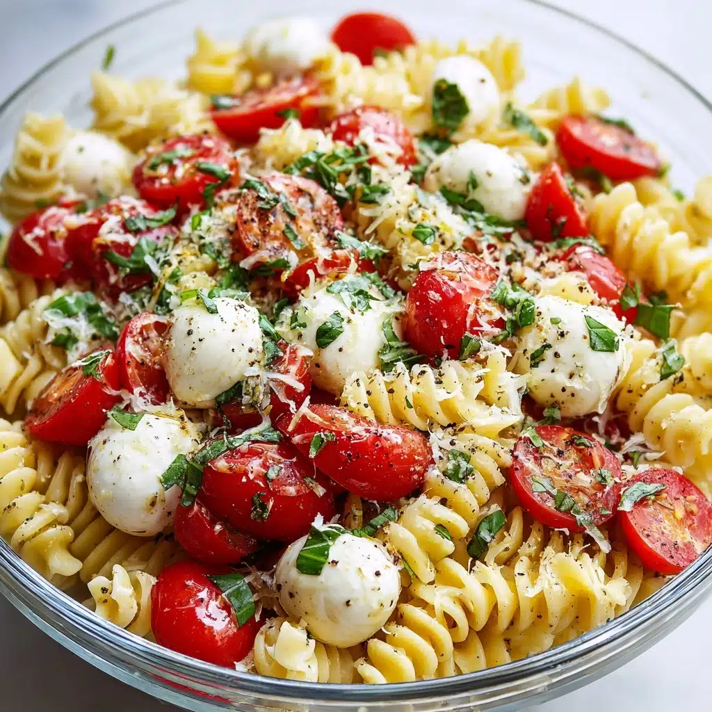 Creamy Caprese Pasta Salad: A Delicious & Easy Recipe - Recipe Image