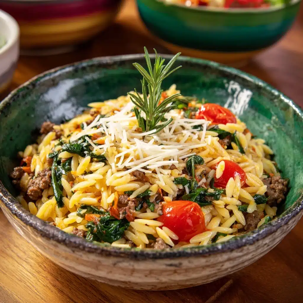 Ground Beef Orzo: A Delicious and Easy One-Pan Recipe - Recipe Image