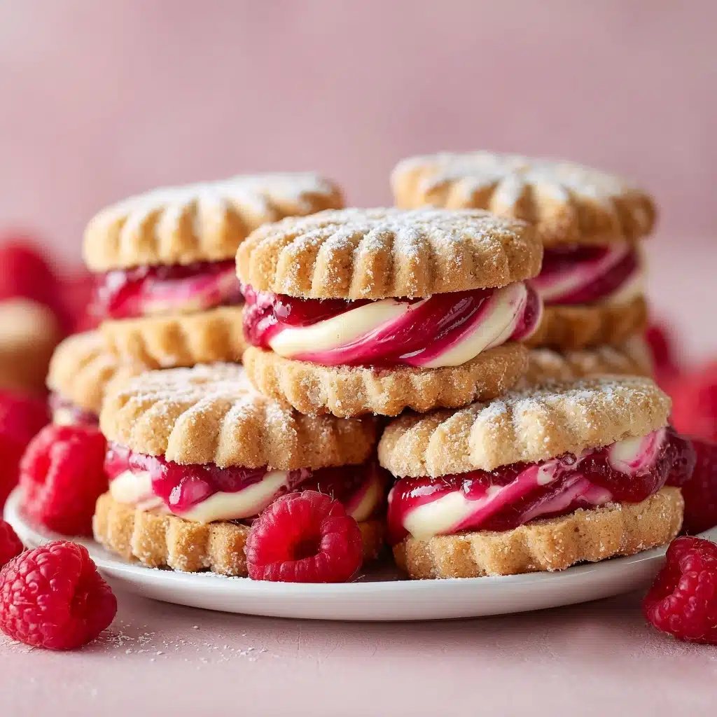Raspberry Cream Sandwich Cookies Recipe - Recipe Image