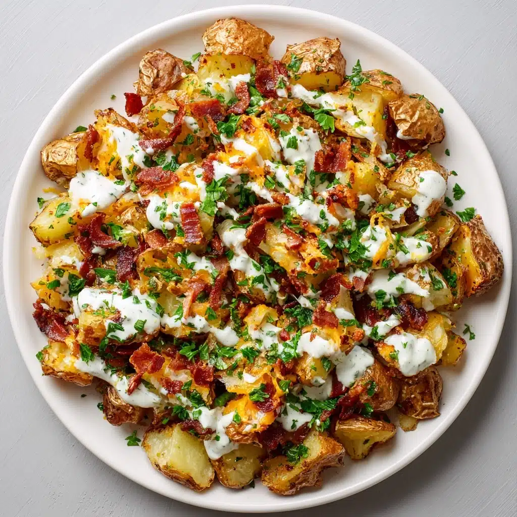 Buffalo Chicken Roasted Potato Bake Recipe - Recipe Image