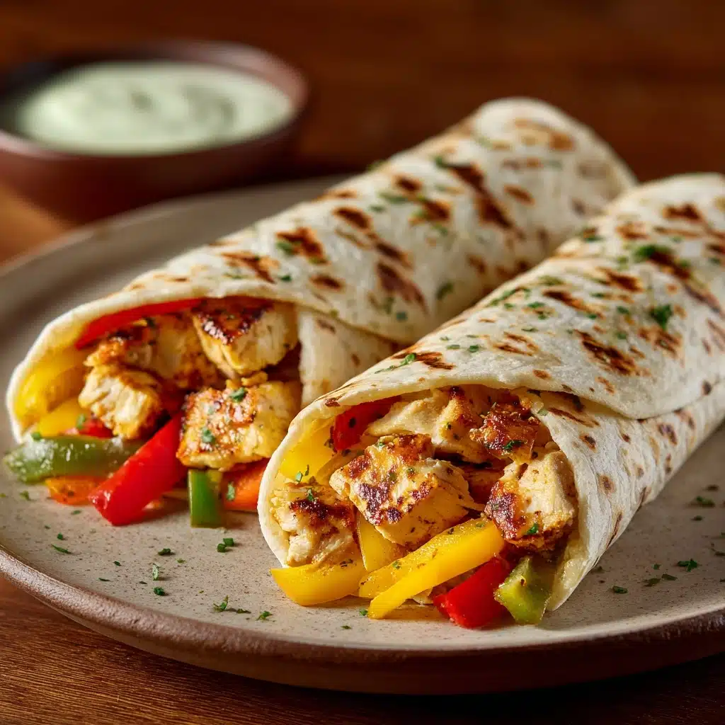 Chicken Fajita Burrito Recipe - Recipe Image
