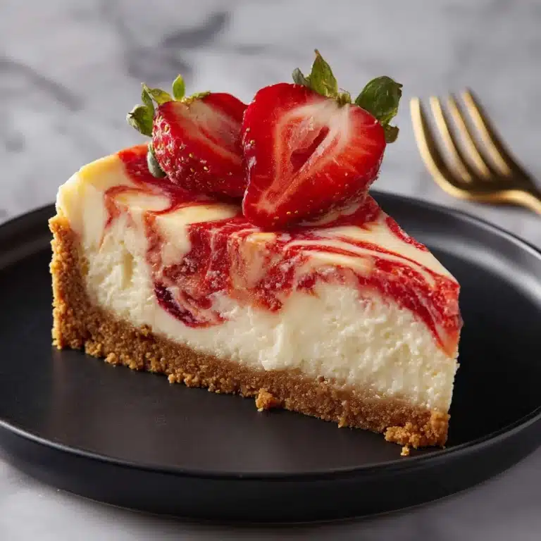 Strawberry Swirl Cheesecake Recipe