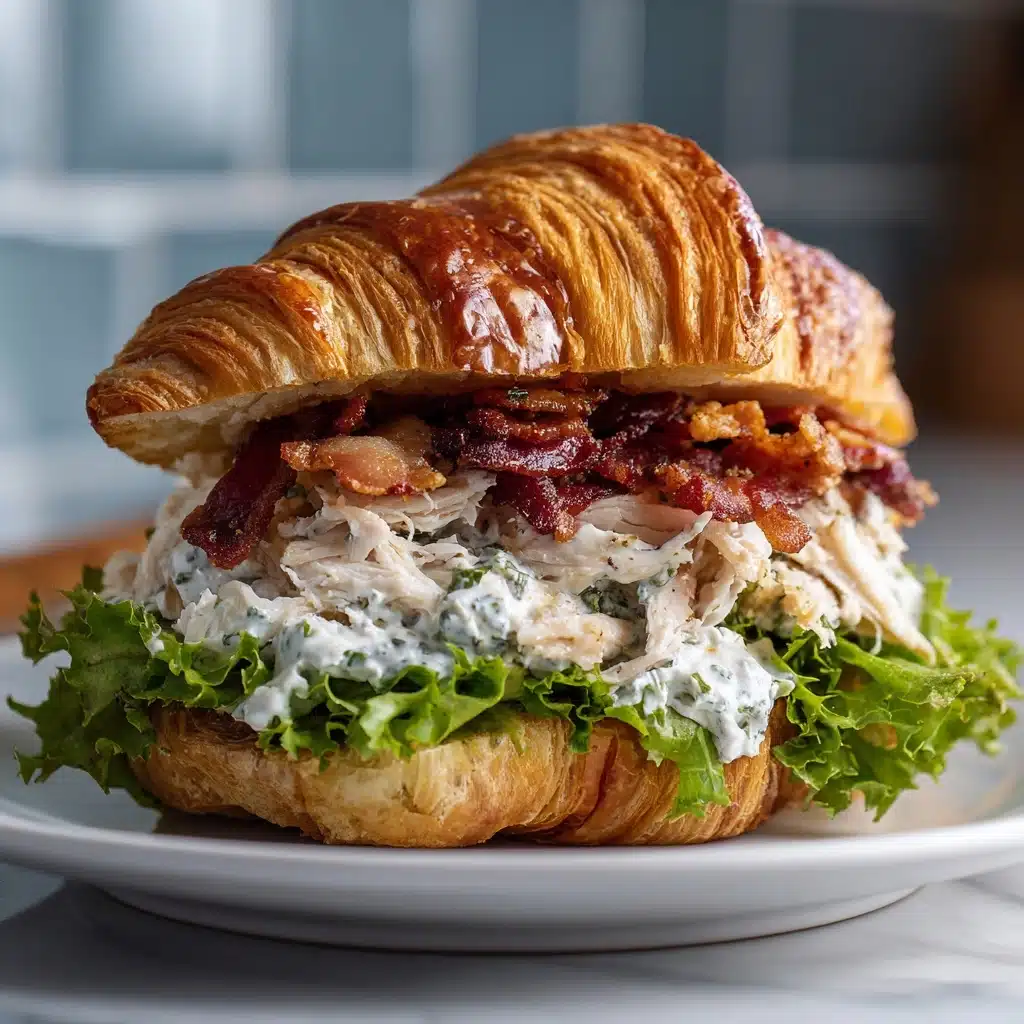 Chicken Caesar Croissant Sandwich Recipe
