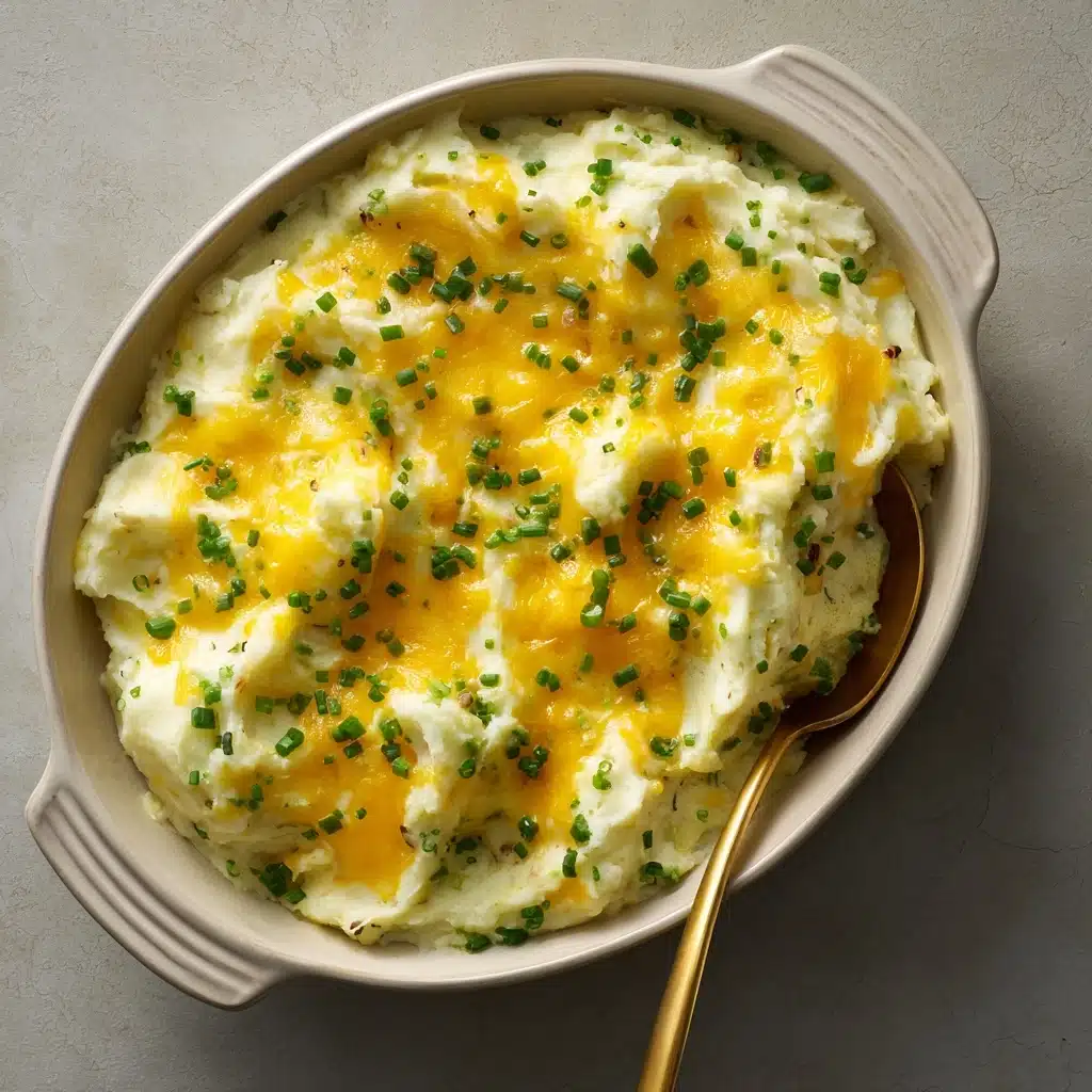 Baked Cheesy Mashed Potatoes Recipe - Recipe Image
