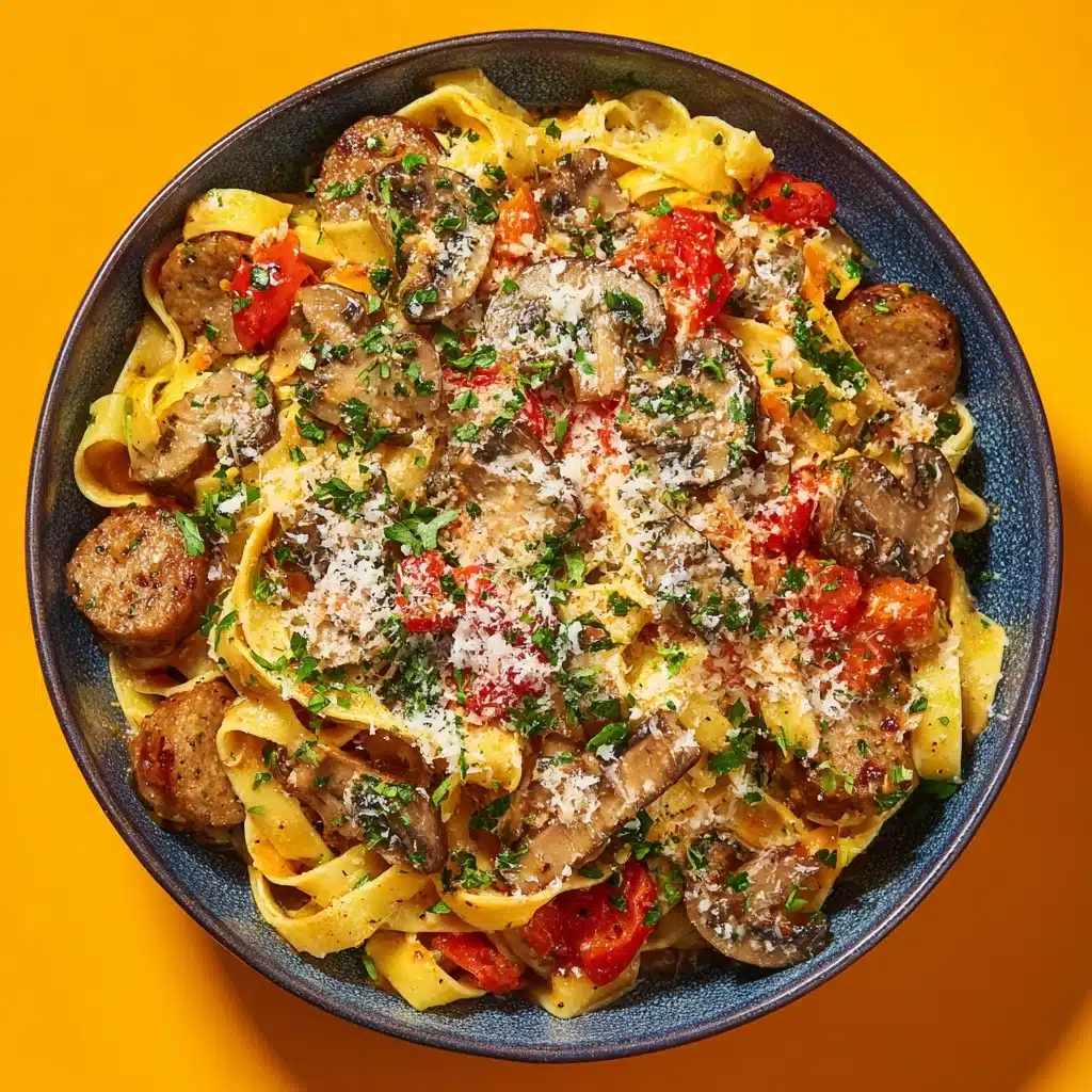 Pasta with Sausage Peppers and Onions Recipe
