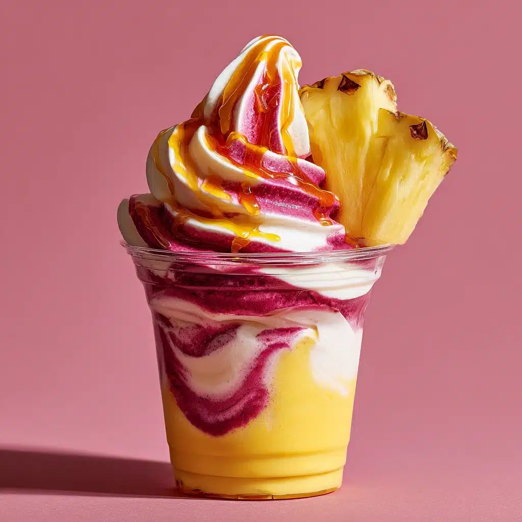 Pineapple Strawberry Swirled Frappuccino Recipe - Recipe Image