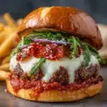 Pepperoni Pizza Burgers Recipe