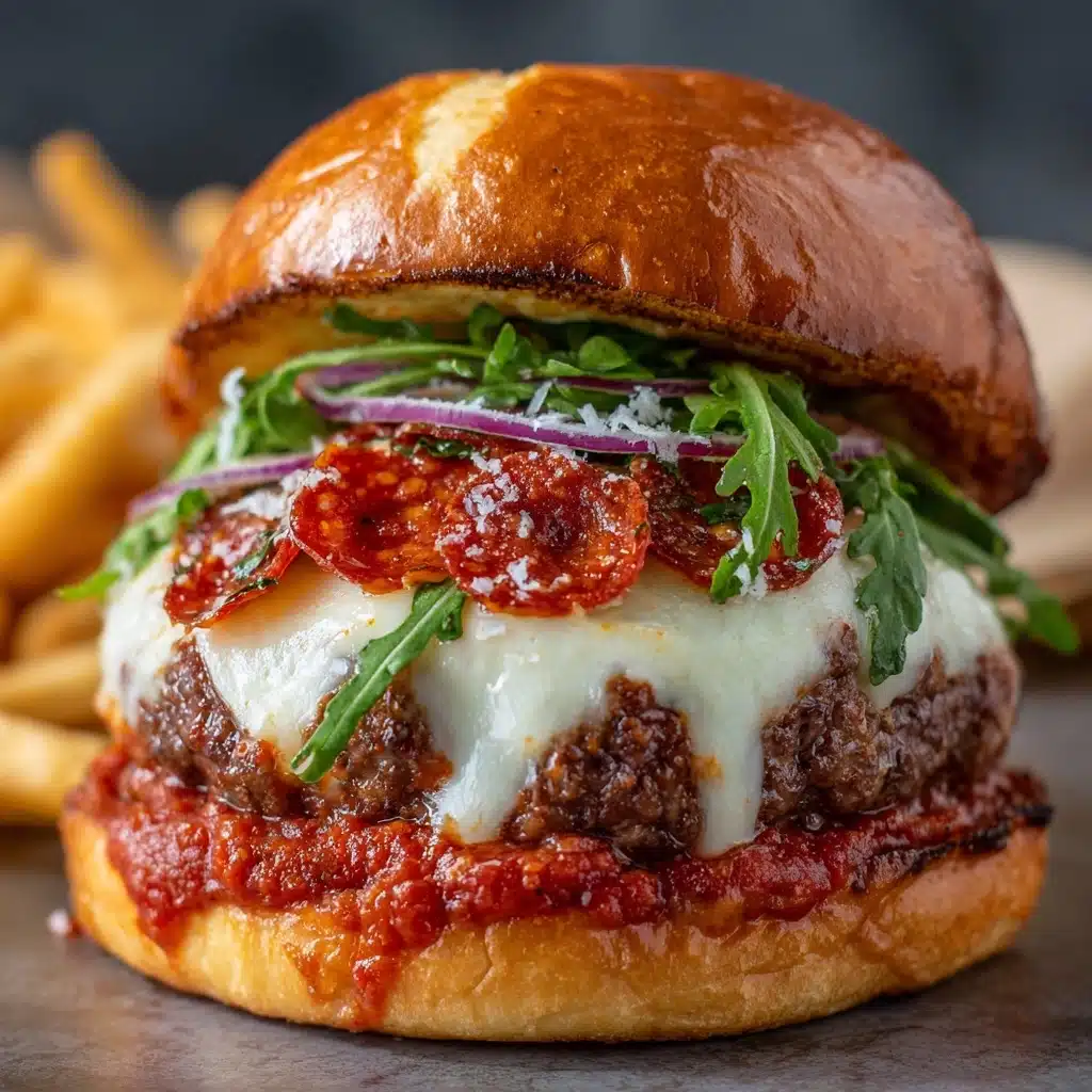 Pepperoni Pizza Burgers Recipe