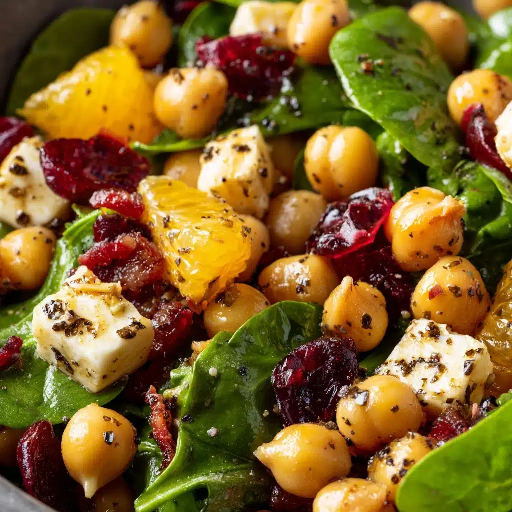 Cranberry Walnut Chickpea Salad with Orange Vinaigrette Recipe
