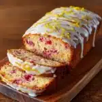 Lemon Rhubarb Loaf with Glaze Recipe