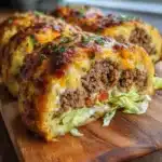 Garlic Butter Beef Cheeseburger Rollups Recipe