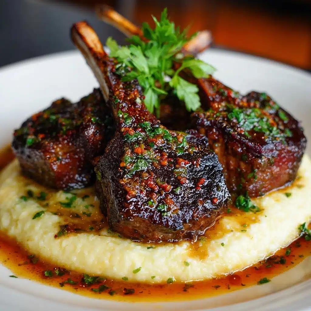 Honey Garlic Butter Lamb Cutlets Recipe - Recipe Image