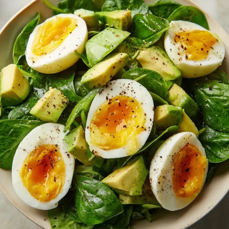 Avocado and Spinach Egg Salad Recipe
