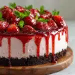 Chocolate Strawberry Cheesecake Recipe