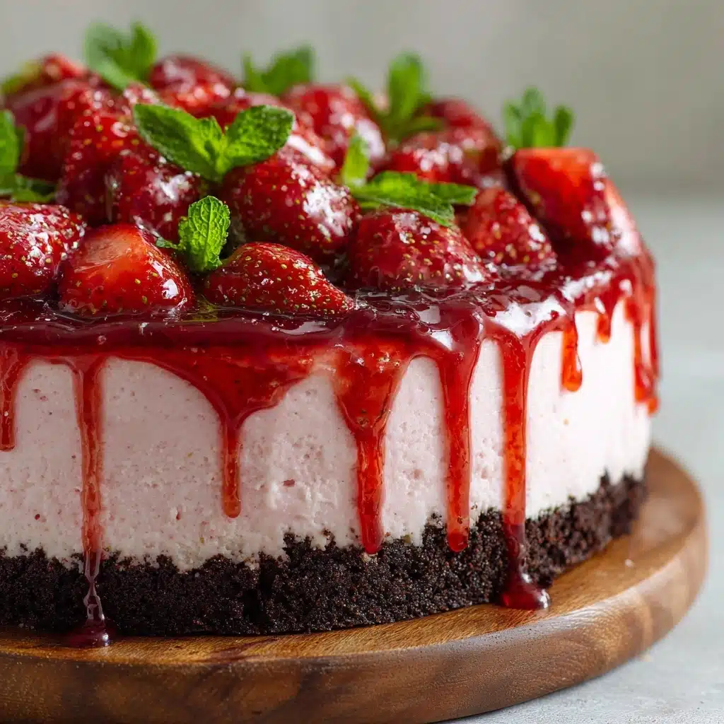 Chocolate Strawberry Cheesecake Recipe