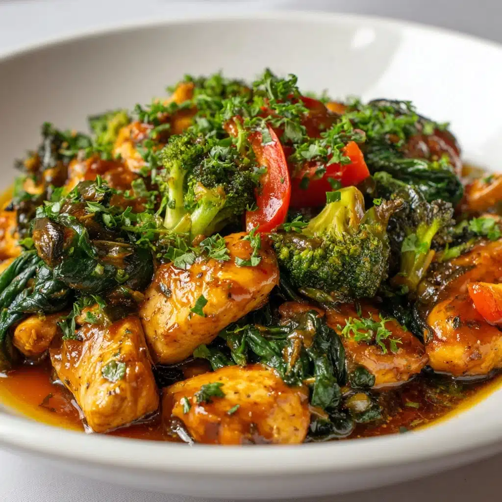 Garlic Chicken with Broccoli Recipe - Recipe Image