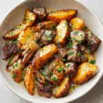One-Pan Creamy Meat & Potato Skillet Recipe