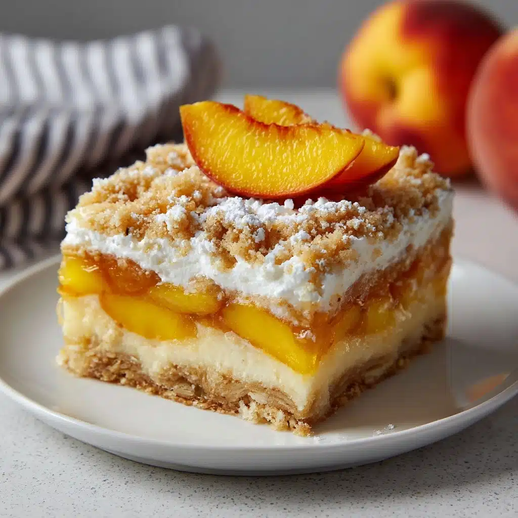 Peaches and Cream Pie Bars Recipe