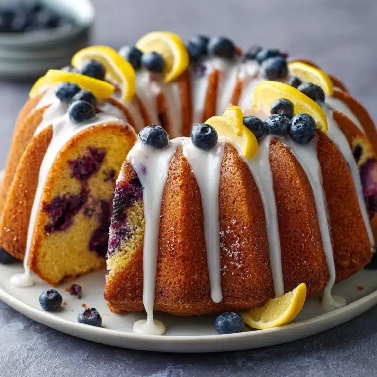 Lemon Blueberry Bundt Cake Recipe