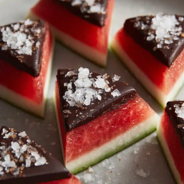 Sea Salt Dark Chocolate Watermelon Slices Recipe
