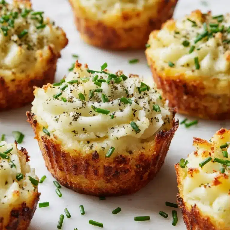 Garlic Parmesan Mashed Potato Cups Recipe
