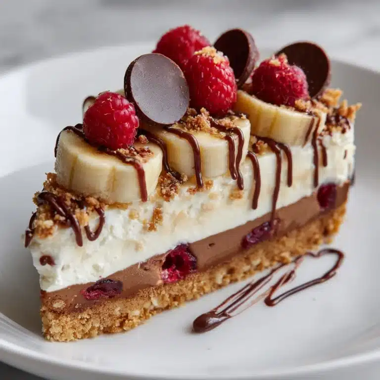 Heavenly No-Bake Banana Split Cheesecake Recipe