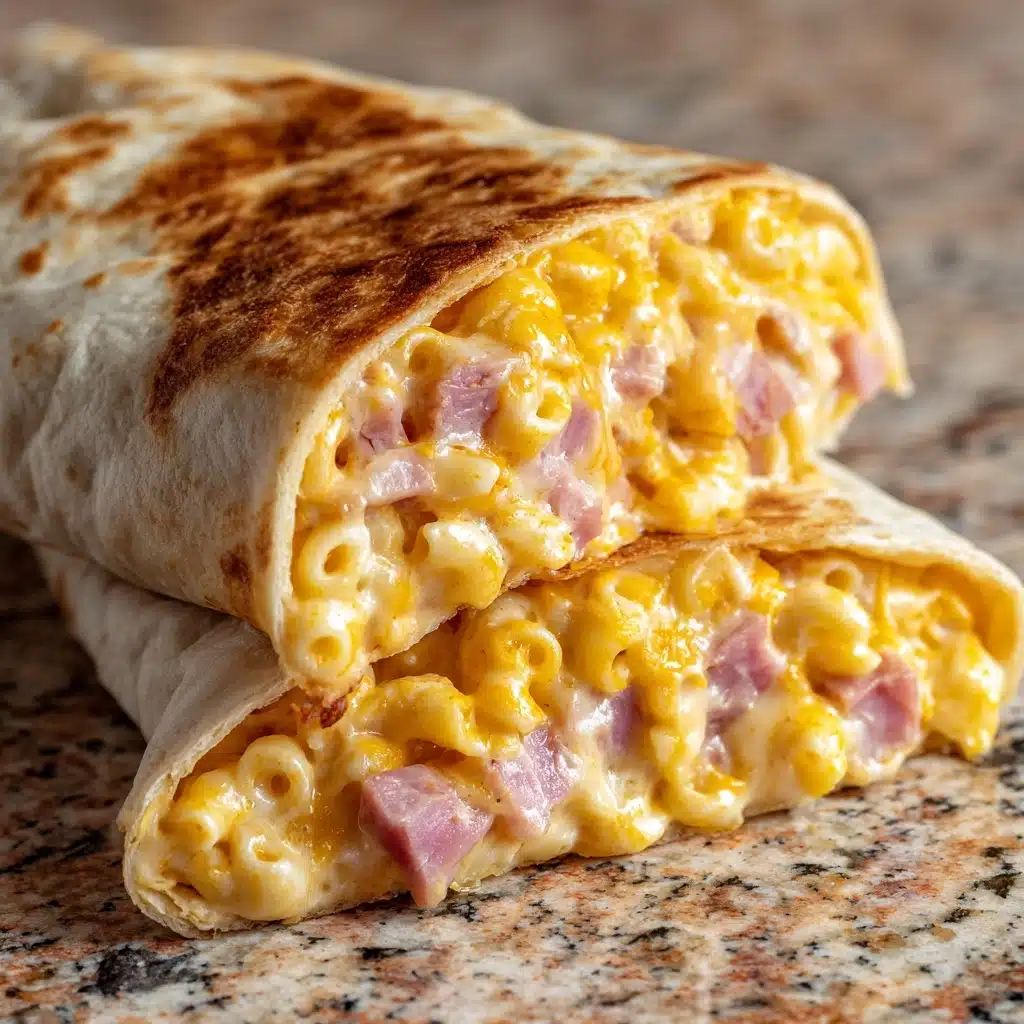 Mac ‘n’ Cheese Burger Wrap Recipe