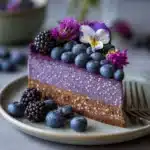 No Bake Plant-Based Vegan Blueberry Chia Seed Pie Recipe