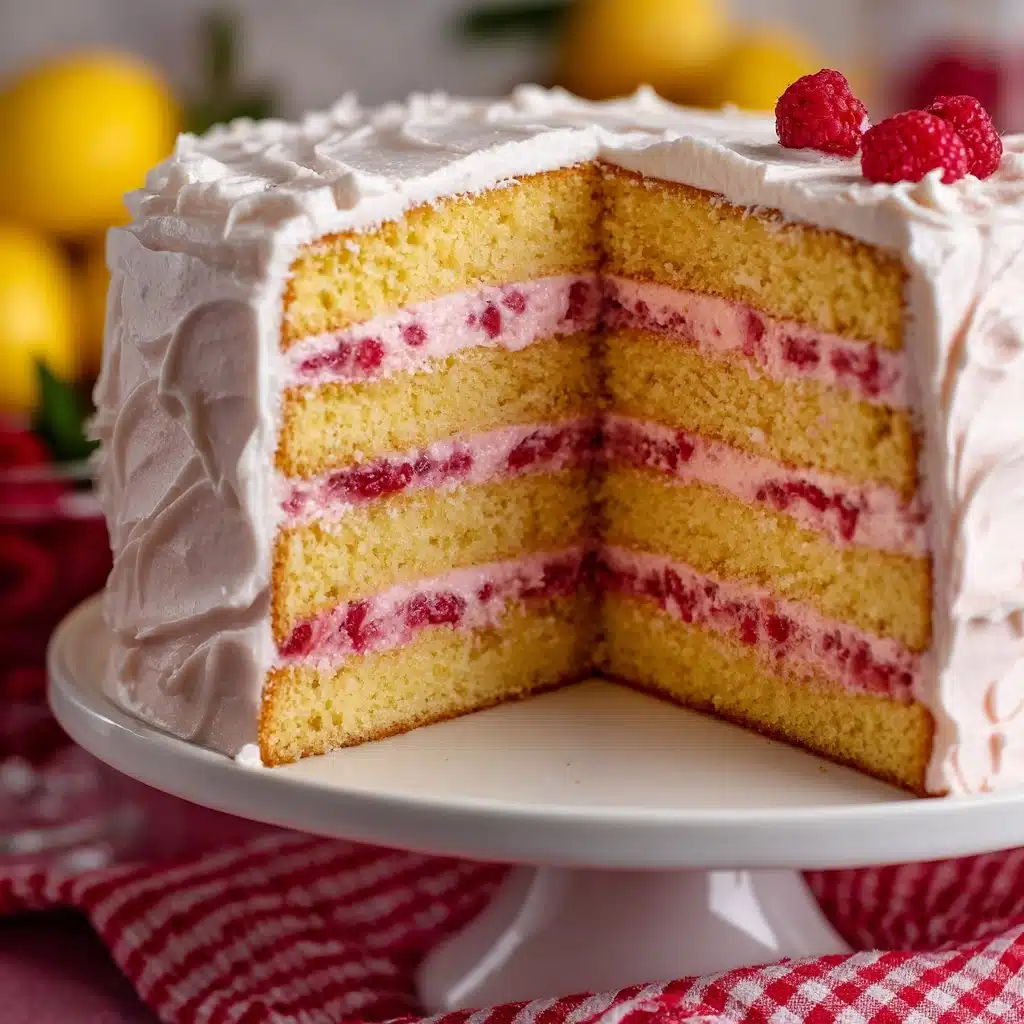 Raspberry Cake with Lemon Buttercream Recipe - Recipe Image