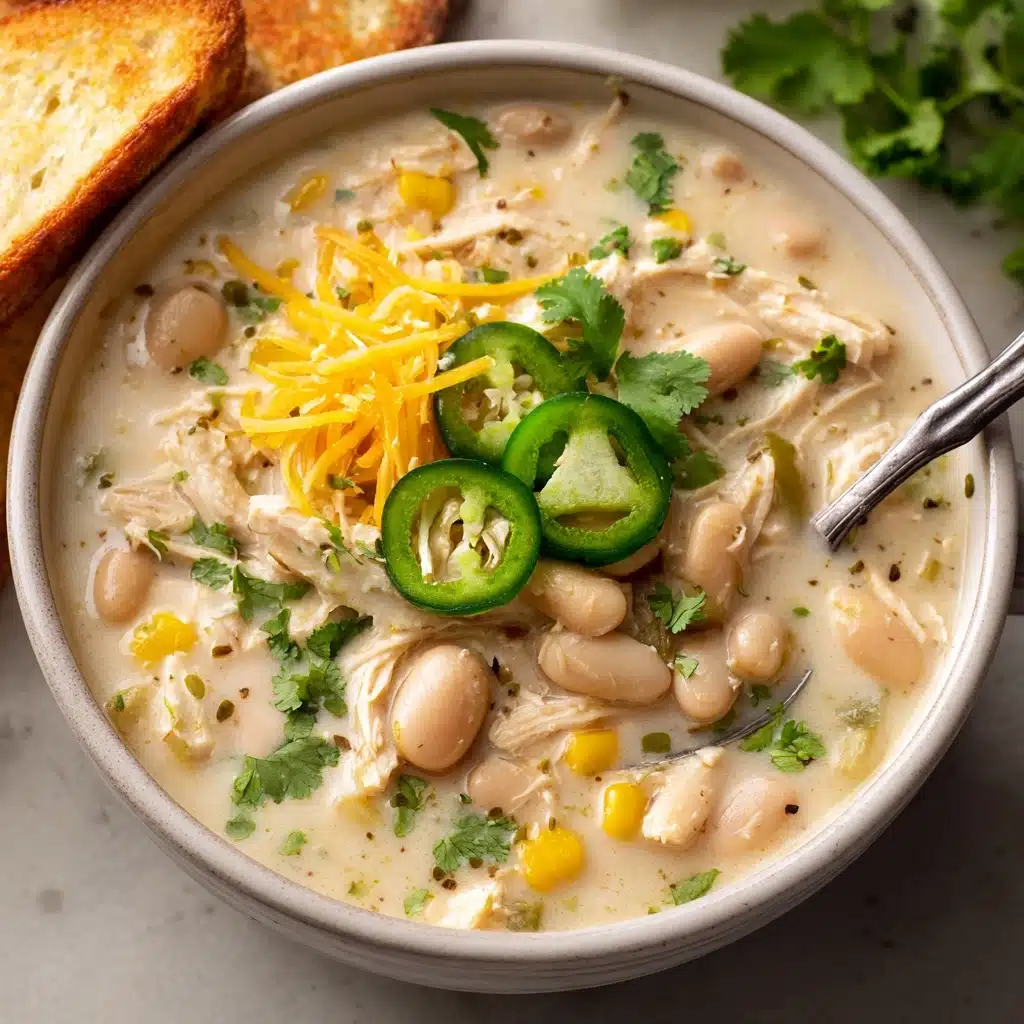 Creamy Crockpot White Chicken Chili Recipe - Recipe Image