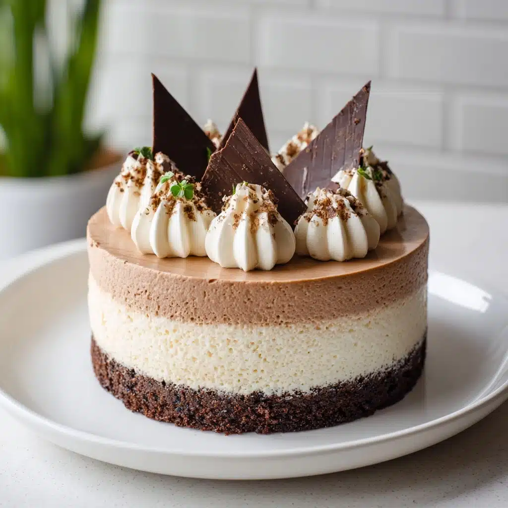 Triple Chocolate Mousse Cake Recipe - Recipe Image