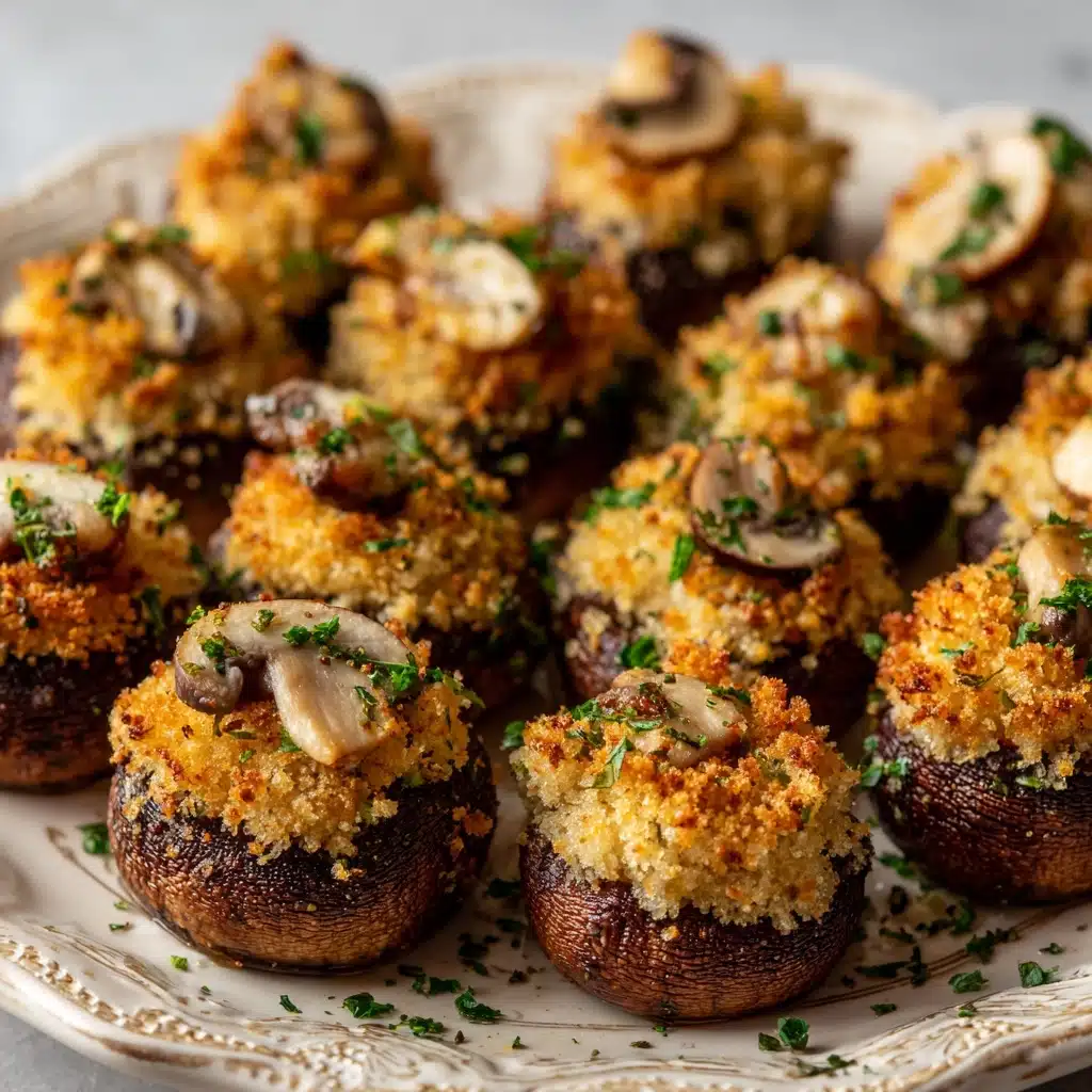 Crispy Garlic Mushroom Bites Recipe - Recipe Image