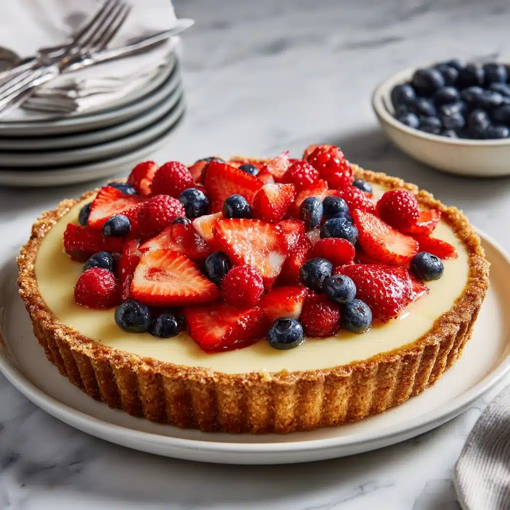 Mixed Berry Tart with Custard Filling Recipe - Recipe Image