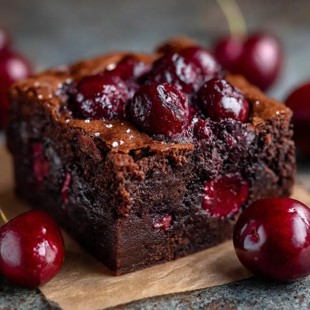 Roasted Chocolate Cherry Brownies Recipe - Recipe Image