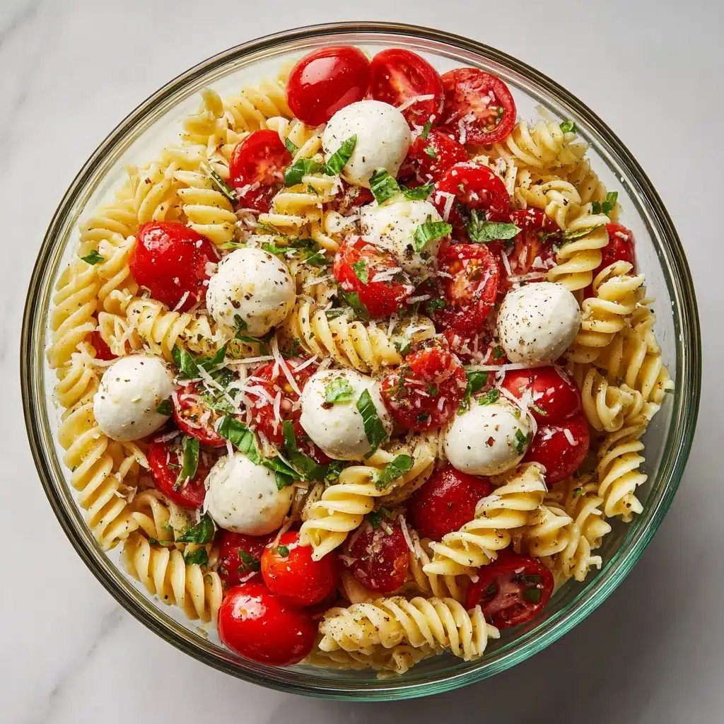 Creamy Caprese Pasta Salad: A Delicious & Easy Recipe - Recipe Image