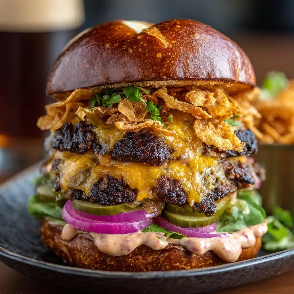 Corned Beef Burgers with Irish Cheddar Cheese Recipe - Recipe Image