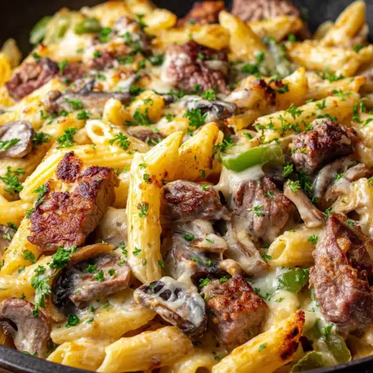 One Pot Philly Steak Pasta Recipe