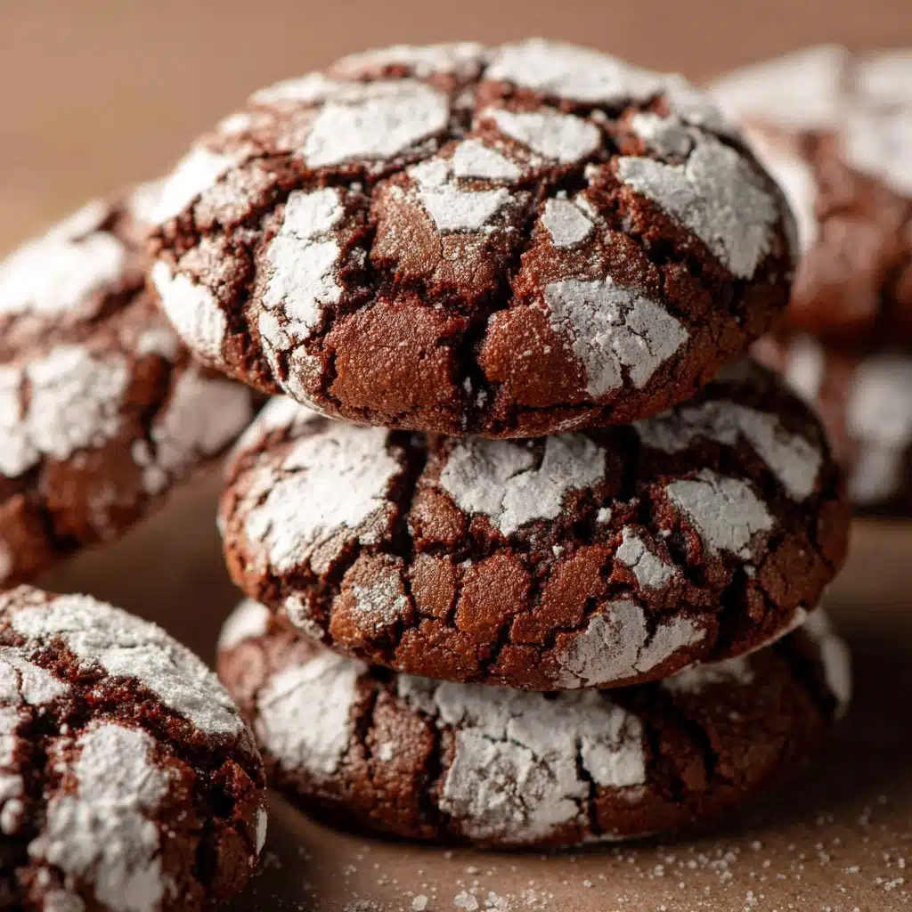 Double Chocolate Crinkle Cookies Recipe - Recipe Image