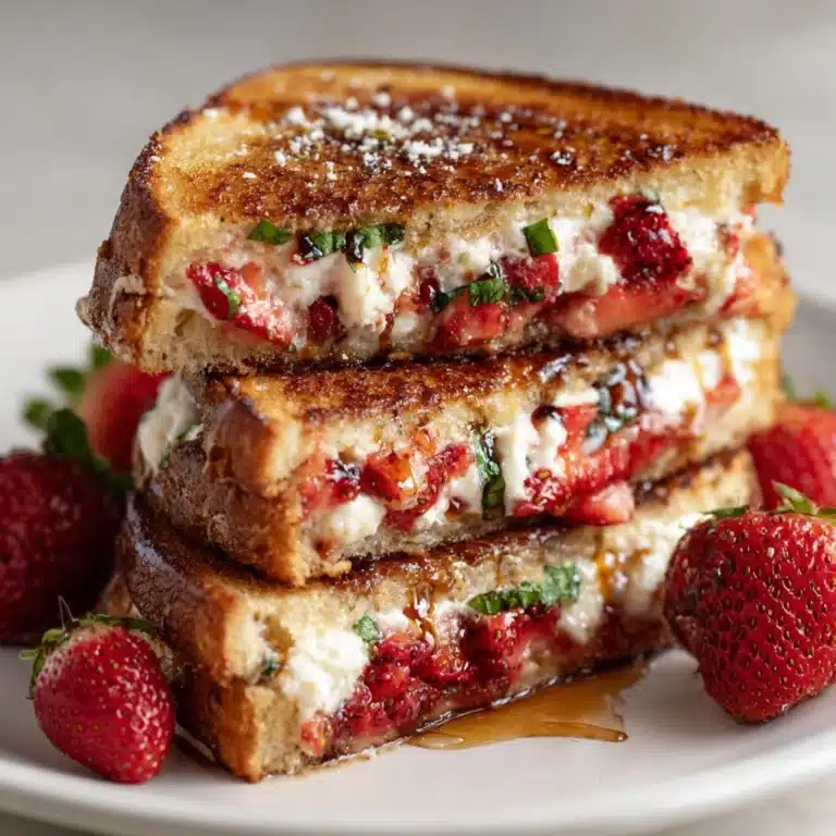 Strawberry Balsamic Brie Grilled Cheese Recipe