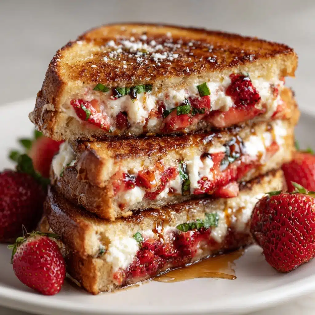 Strawberry Balsamic Brie Grilled Cheese Recipe