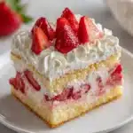 Easy Strawberry Poke Cake Recipe