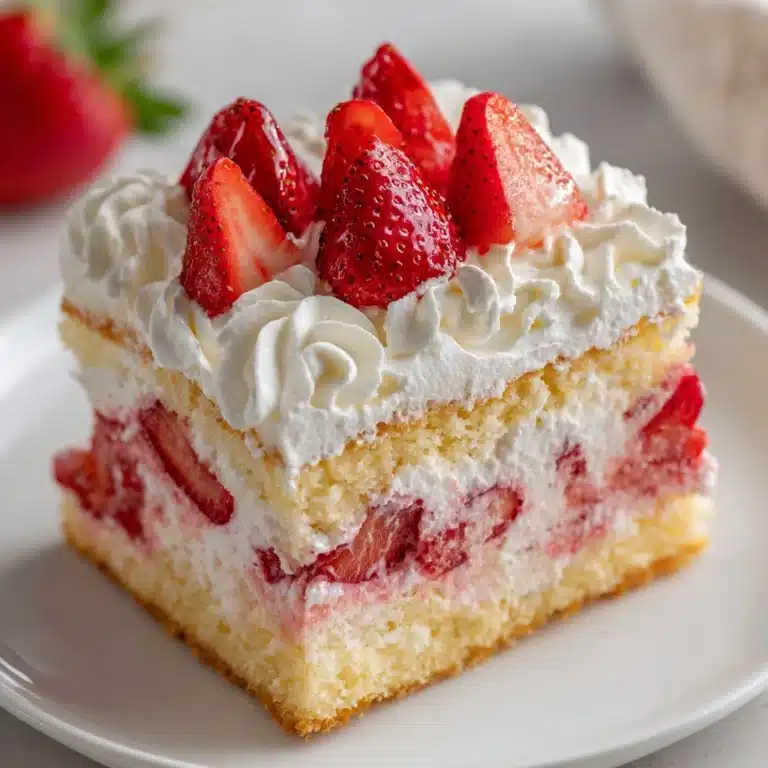 Easy Strawberry Poke Cake Recipe
