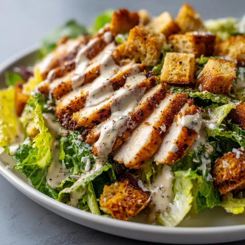 Best Chicken Caesar Salad with Homemade Croutons Recipe - Recipe Image