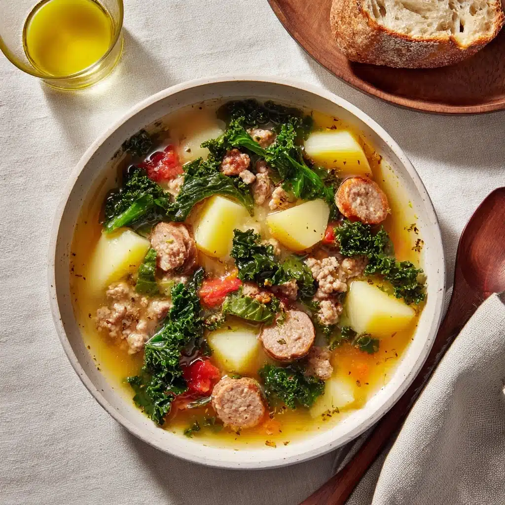 Sausage, Potato and Spinach Soup Recipe - Recipe Image